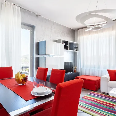 The Red Penthouse - Leonardo Mxp Maggiore Private Park 公寓 塞斯托卡伦代