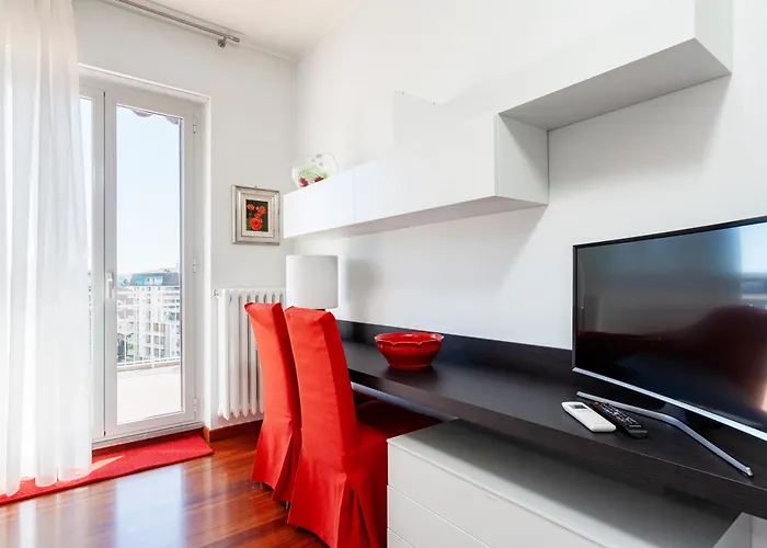 公寓 The Red Penthouse - Leonardo Mxp Maggiore Private Park 塞斯托卡伦代