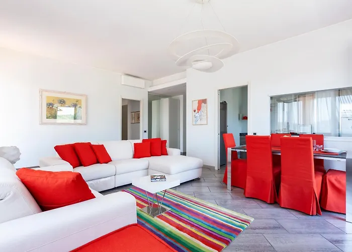 The Red Penthouse - Leonardo Mxp Maggiore Private Park 公寓 *